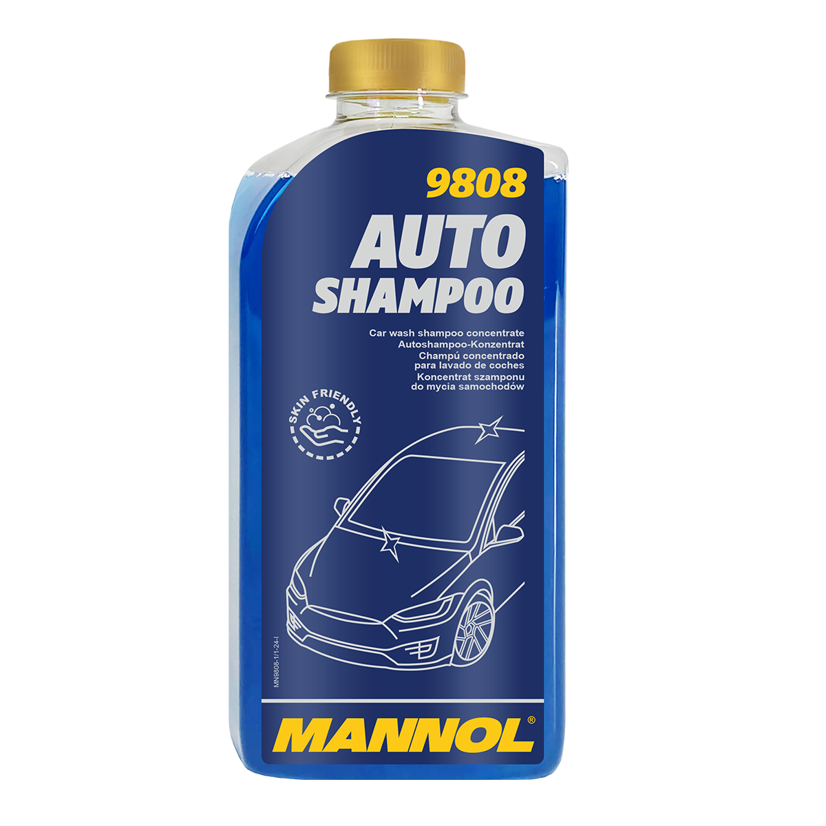 SHAMPOING-AUTO CONCENTRE  1L10/C MANNOL