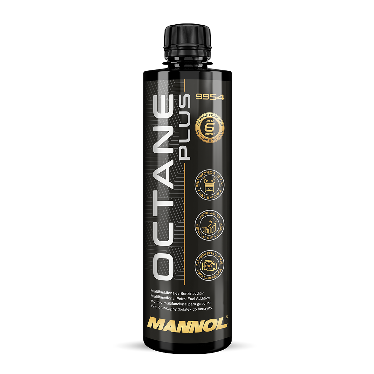 OCTANE PLUS ESSENCE 450ML (réduit la consommation et la toxicité gaz d'échappement)MANNOL