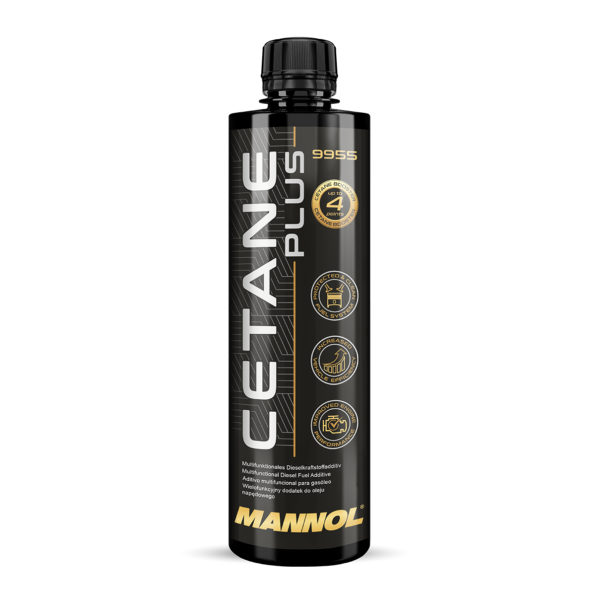 CETANE PLUS DIESEL 450ML REF:9955 (reduit la consommation et la toxité gaz d'echappement)MANNOL