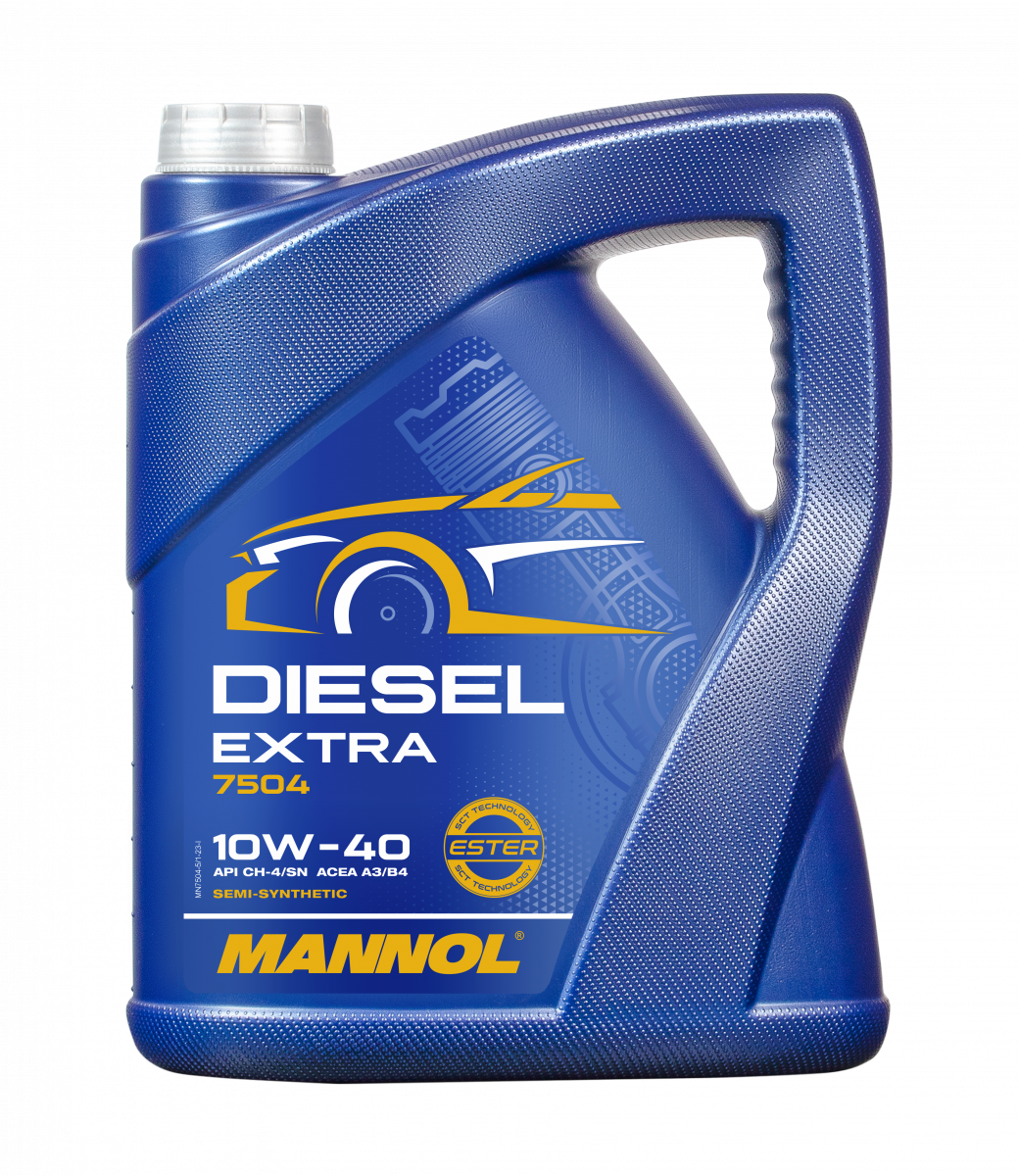 HUILE MOTEUR 10W40 5L DIESEL EXTRA 7504-5 MANNOL