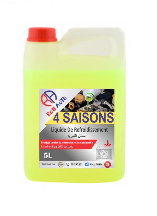 EAU RADIATEUR 4 SAISONS JAUNE 5L ROLL AUTO