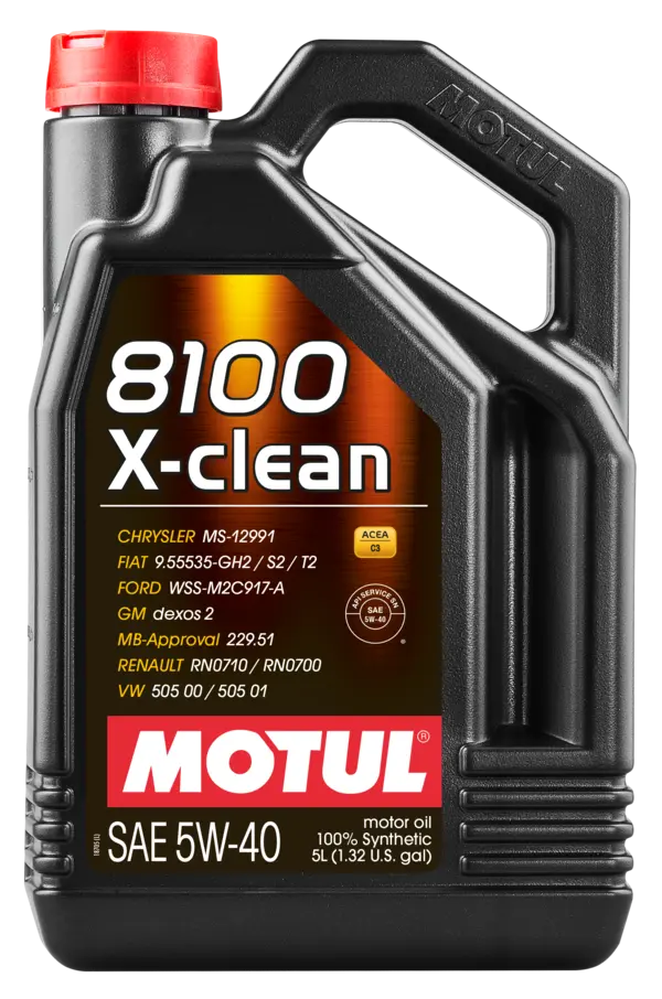 HUILE MOTEUR 5W40 5L 8100 X-CLEAN MOTUL