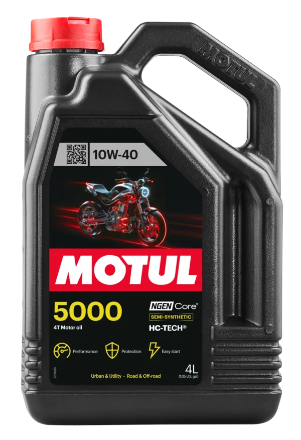 HUILE MOTEUR 10W40 4L 5000 4T MOTUL