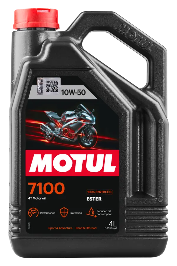 HUILE MOTEUR 10W50 4L 7100 4T MOTUL