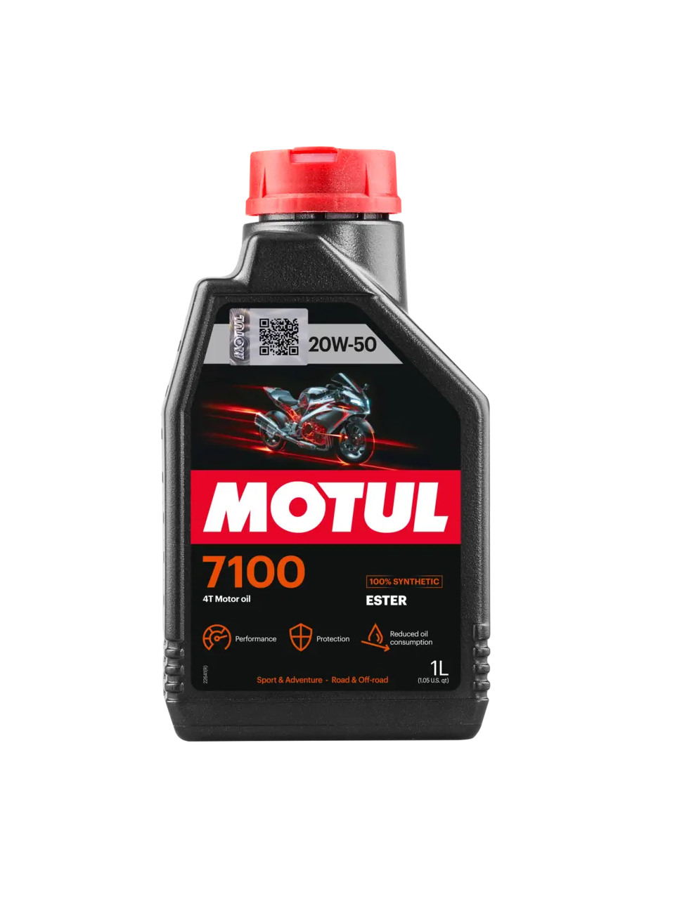HUILE MOTEUR 20W50 1L 7100 4T MOTUL